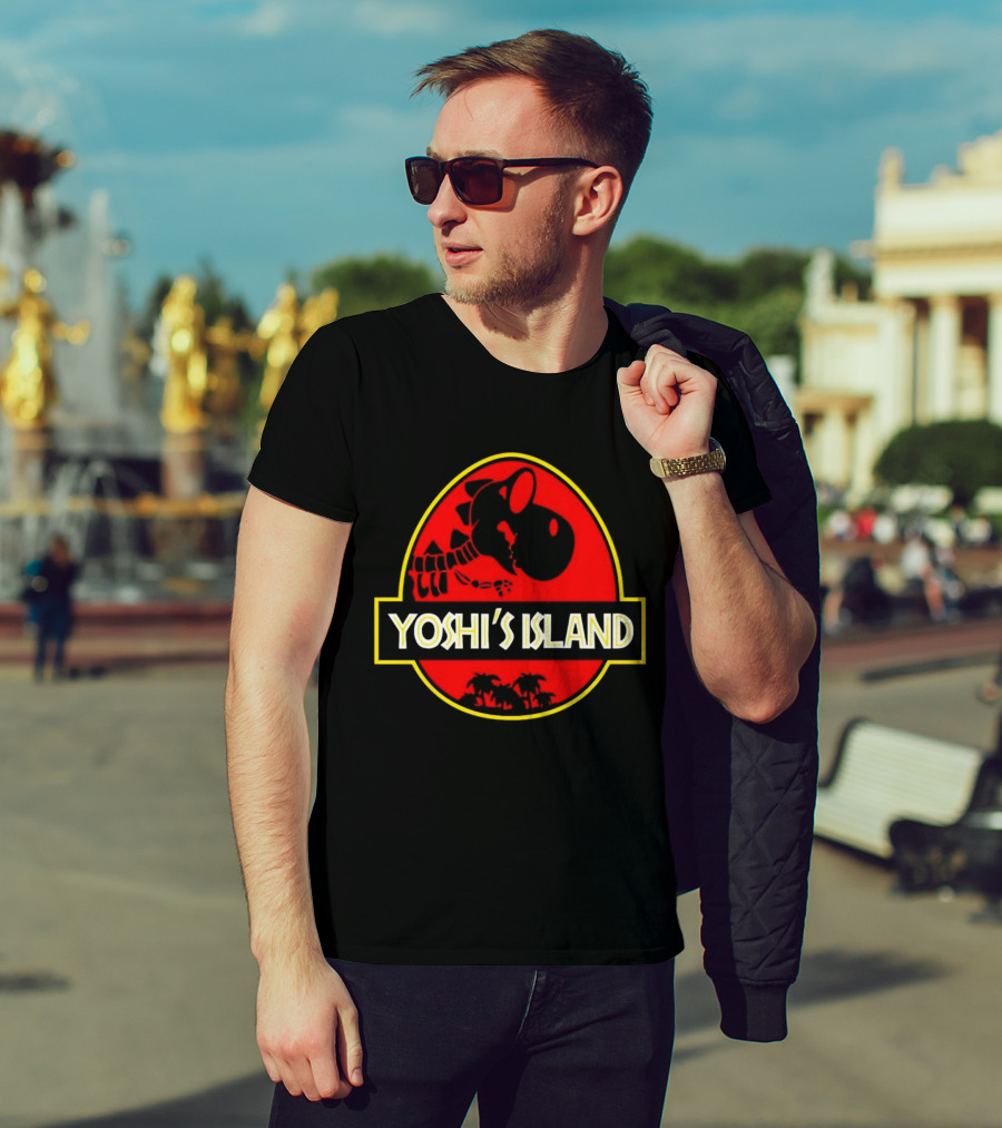 Jurassic Park Yoshi’s Island Logo Crossover T-Shirt