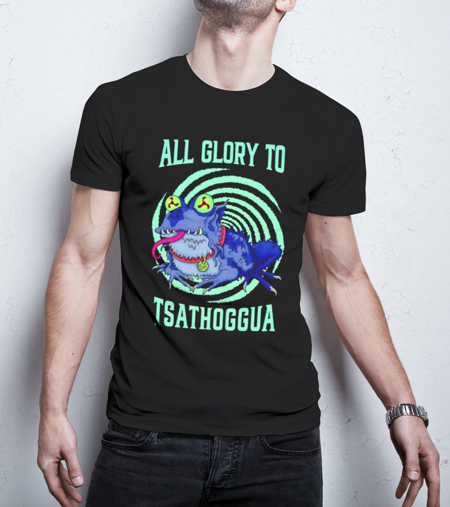 All Glory To Tsathoggua Spiral Eyed Creature T-Shirt