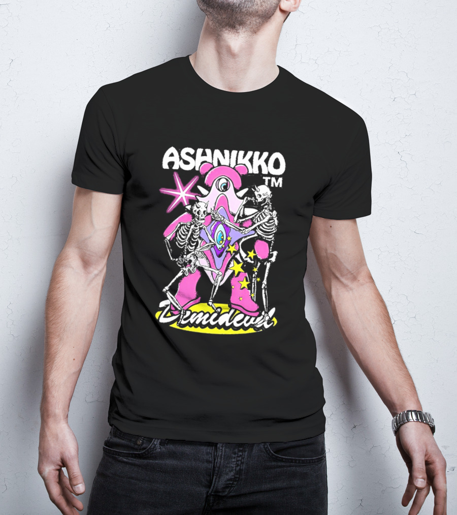 Ashnikko Demidevil Skeleton Starry Eyeball Creature With Skeletons T-Shirt