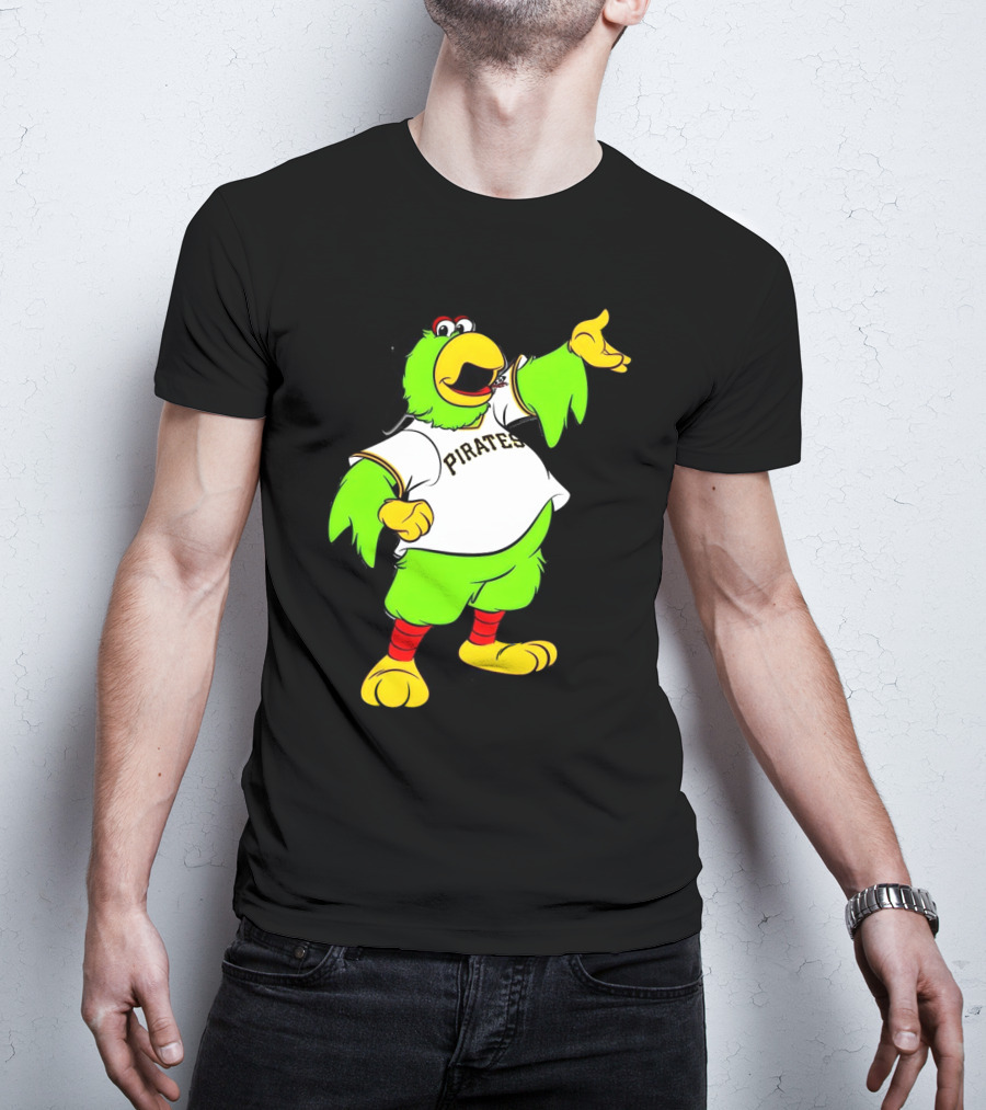 Pittsburgh Pirates Parrot Mascot Cheerful T-Shirt