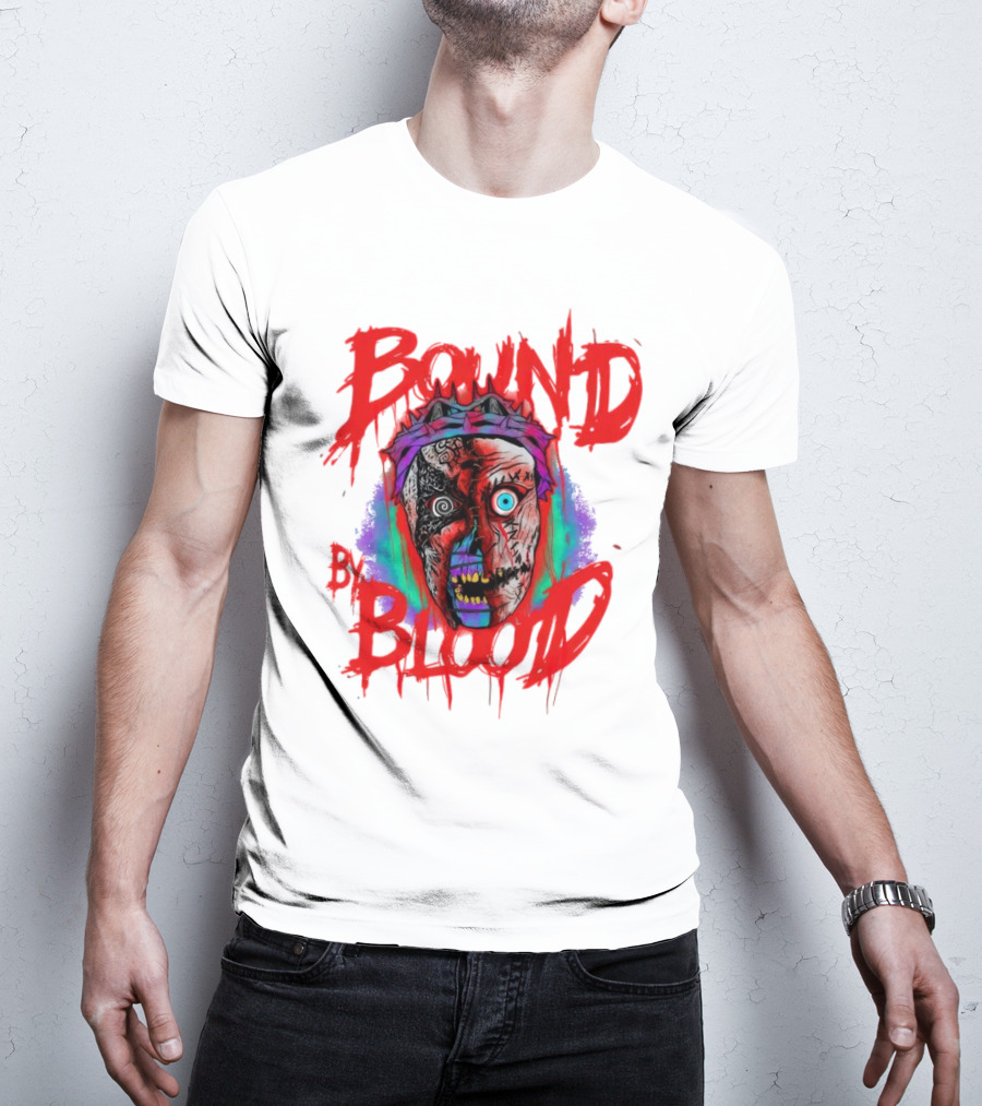 Bound By Blood Horror Mask Horror Clown T-Shirt