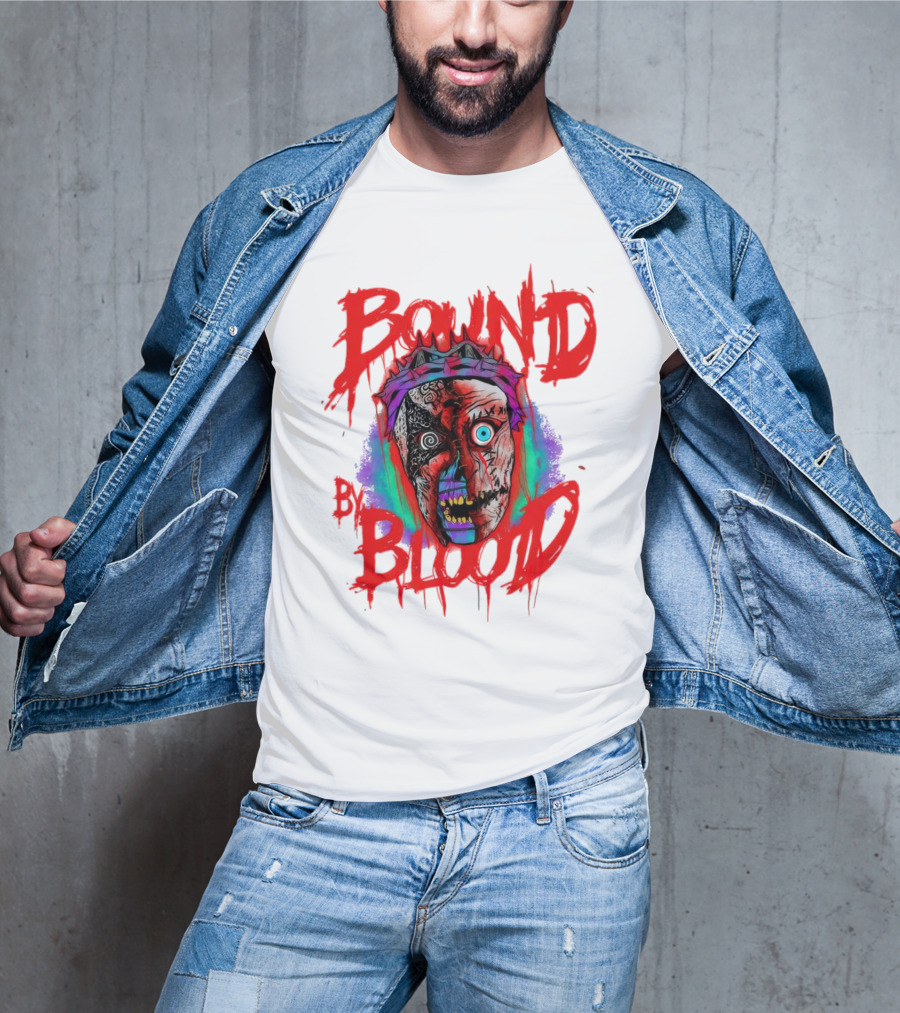 Bound By Blood Horror Mask Horror Clown T-Shirt