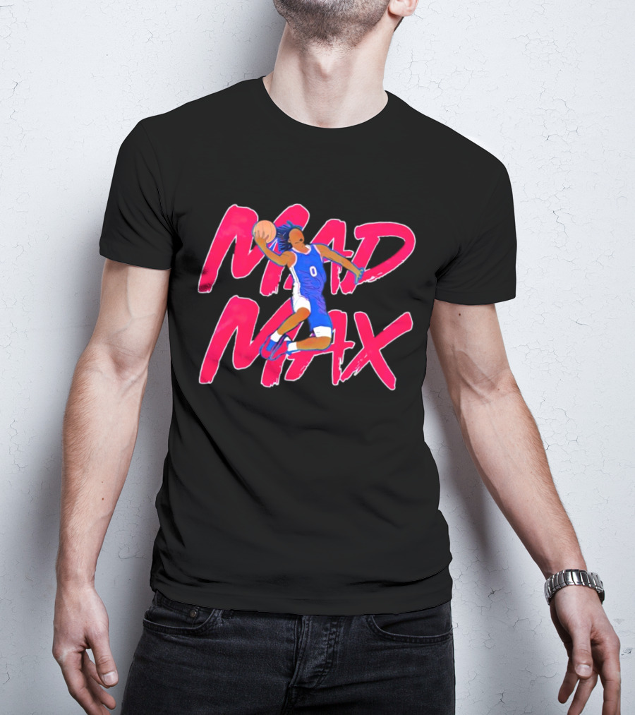 Philadelphia 76ers Tyrese Maxey Mad Max Basketball T-Shirt