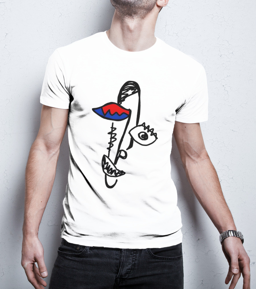 Beyond Graf’s Latest Abstract Picasso Face Disconnected Lines And Shapes T-Shirt