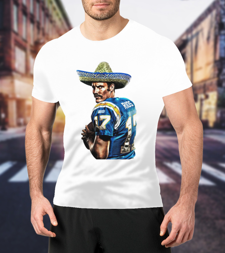 Rios 17 Los Angeles Chargers Sombrero T-Shirt