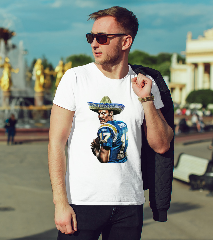 Rios 17 Los Angeles Chargers Sombrero T-Shirt