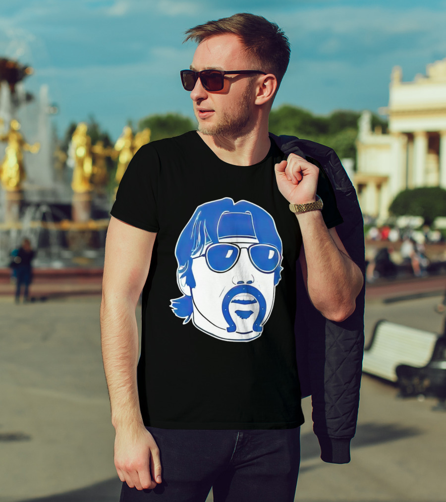 Minshew Mania Indianapolis Colts Iconic Quarterback Mustache Sunglasses T-Shirt