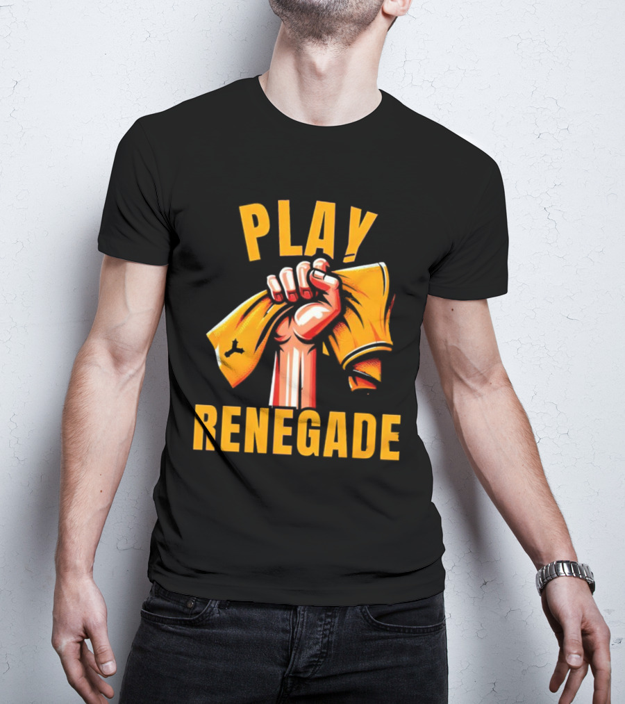 Play Renegade Hand Holding Yellow Towel T-Shirt