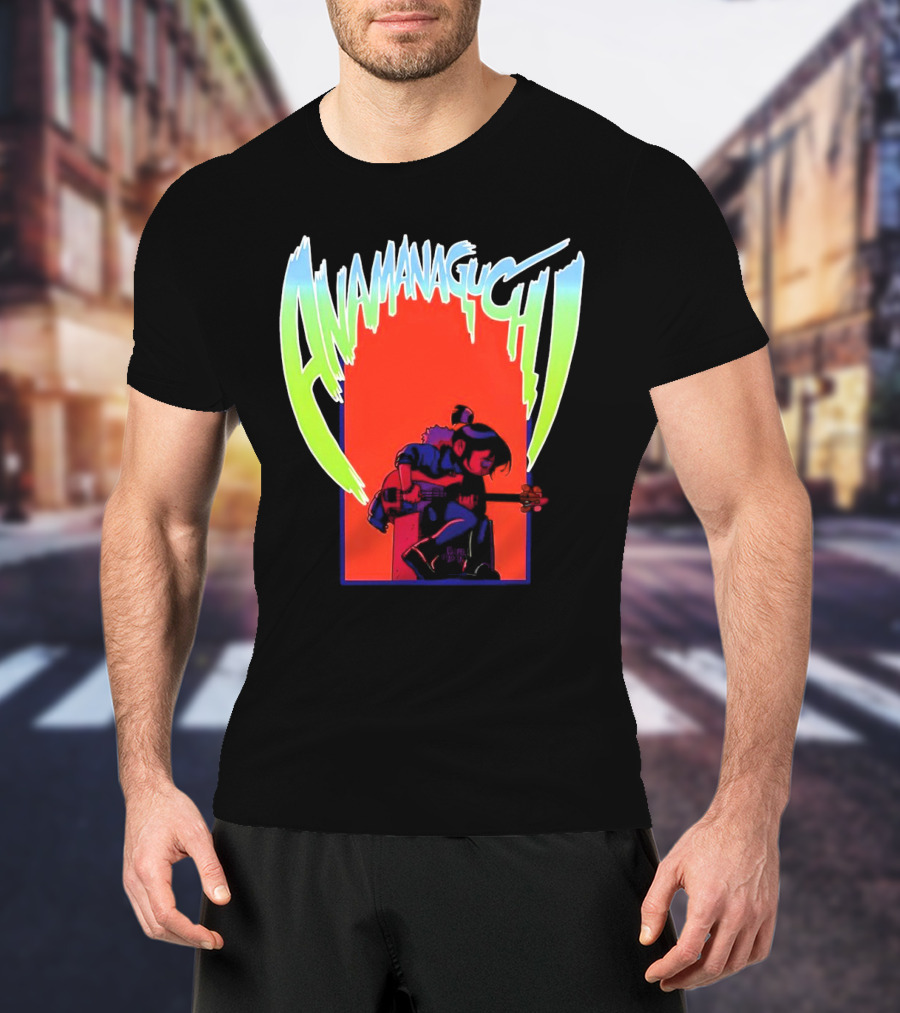 Anamanaguchi Scott Pilgrim Vs The World Guitar Character T-Shirt