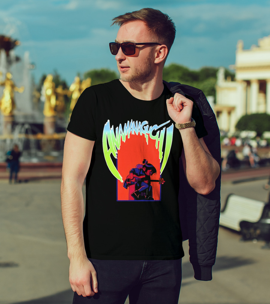 Anamanaguchi Scott Pilgrim Vs The World Guitar Character T-Shirt