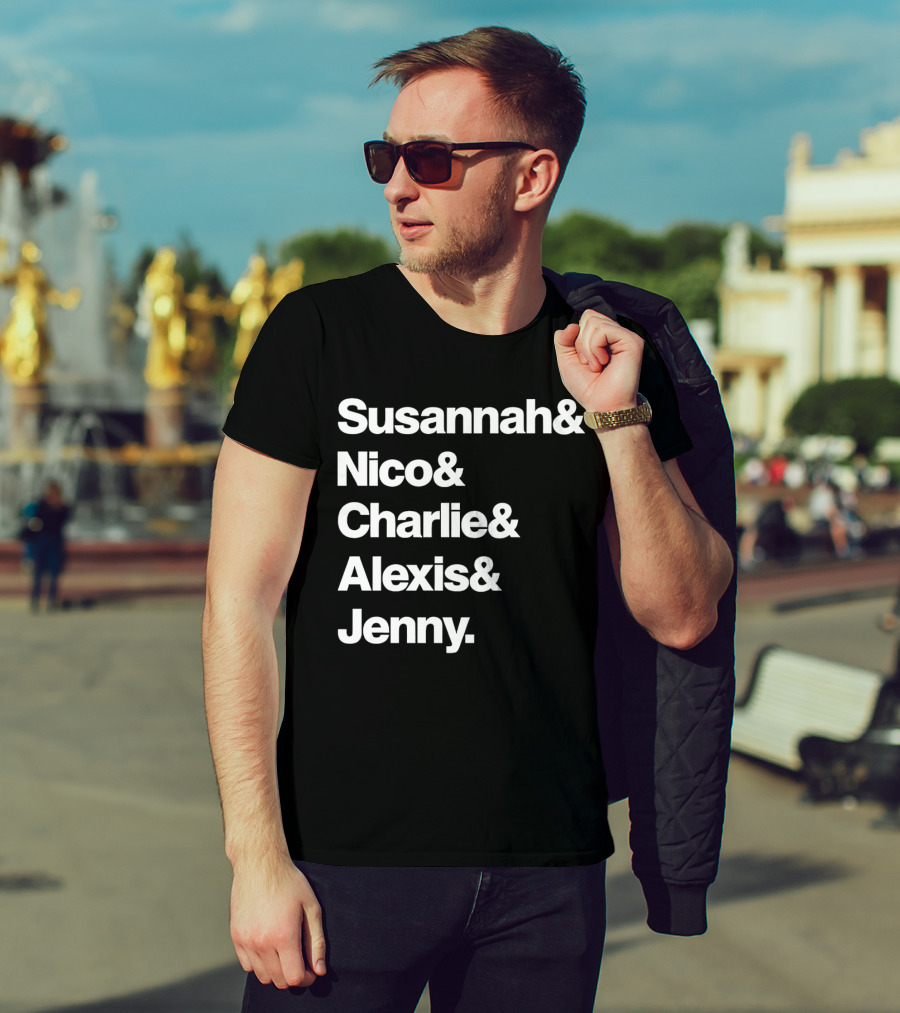 Susannah Nico Charlie Alexis Jenny Ampersand Series T-Shirt