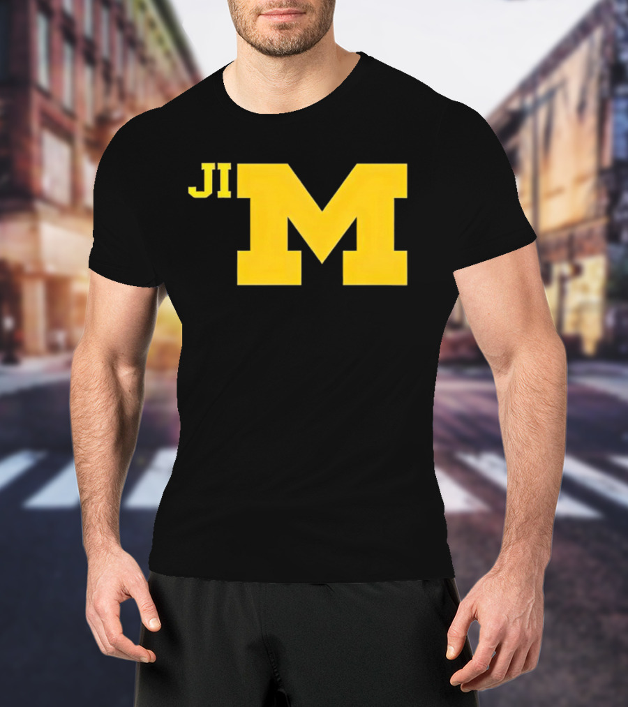 Jim Harbaugh Michigan Wolverines Big M T-Shirt