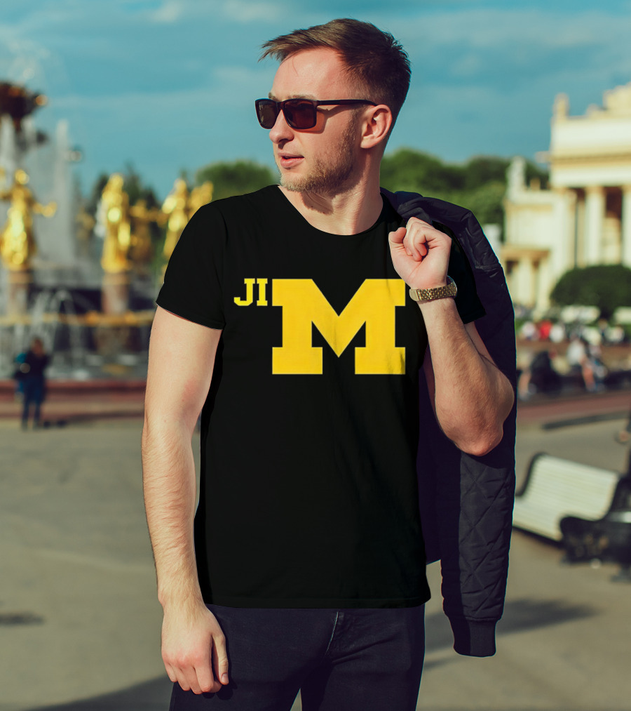 Jim Harbaugh Michigan Wolverines Big M T-Shirt