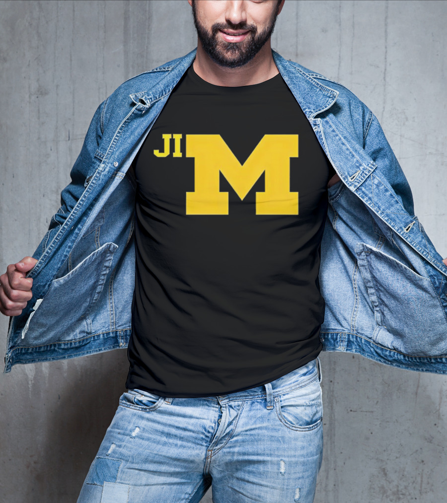 Jim Harbaugh Michigan Wolverines Big M T-Shirt