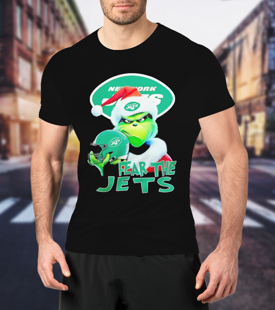 New York Jets Grinch Fear The Jets Christmas T-Shirt