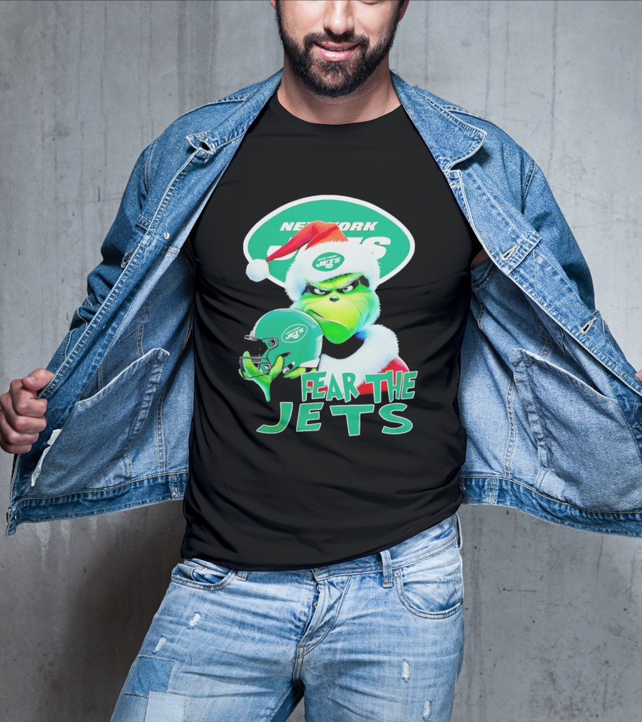 New York Jets Grinch Fear The Jets Christmas T-Shirt