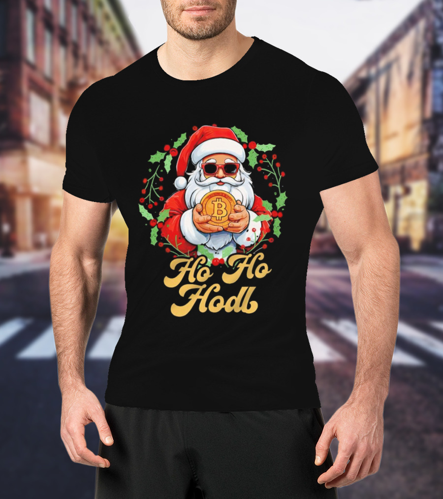 Ho Ho Hodl Santa Bitcoin Christmas T-Shirt