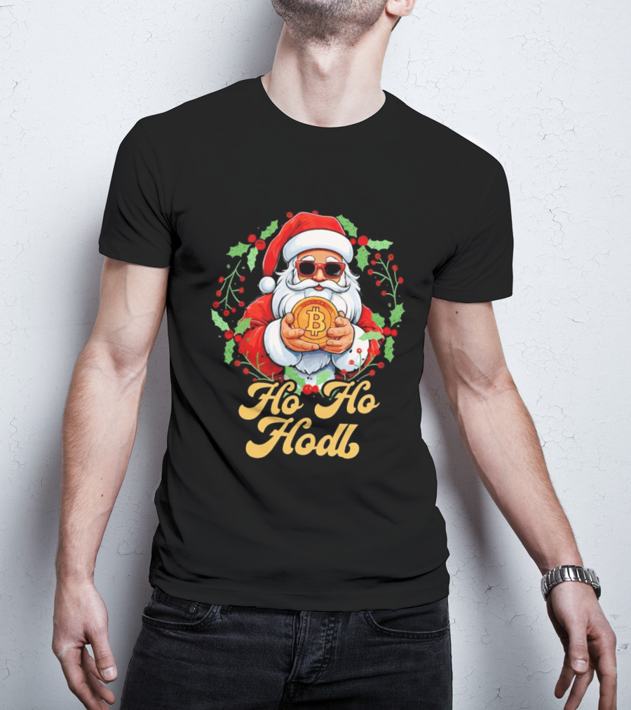 Ho Ho Hodl Santa Bitcoin Christmas T-Shirt
