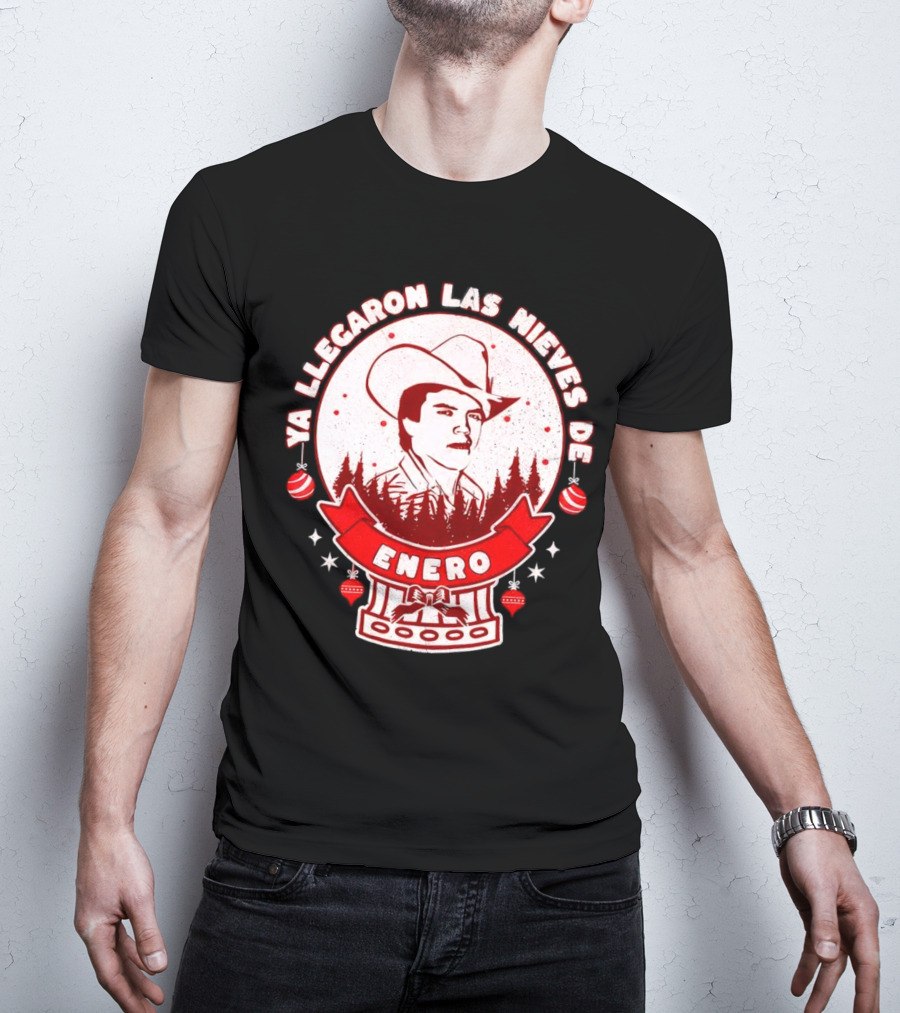 Chalino Sanchez Ya Llegaron Las Nieves De Enero Enero Christmas T-Shirt
