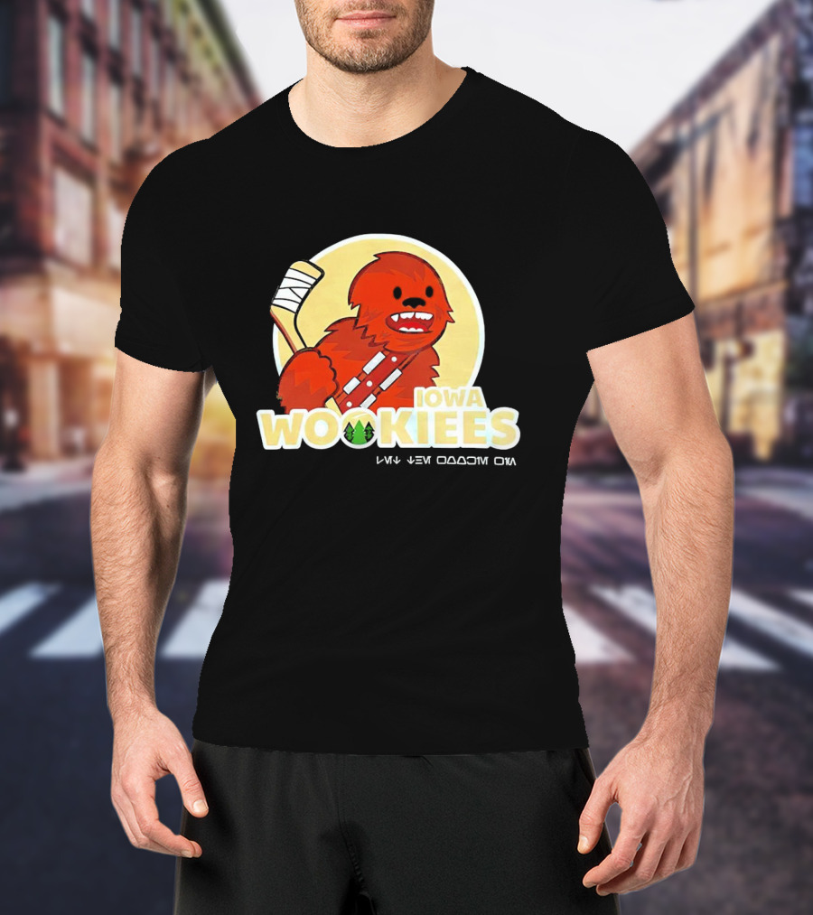 Iowa Wookiees Hockey Team Chewbacca Inspired Sports T-Shirt