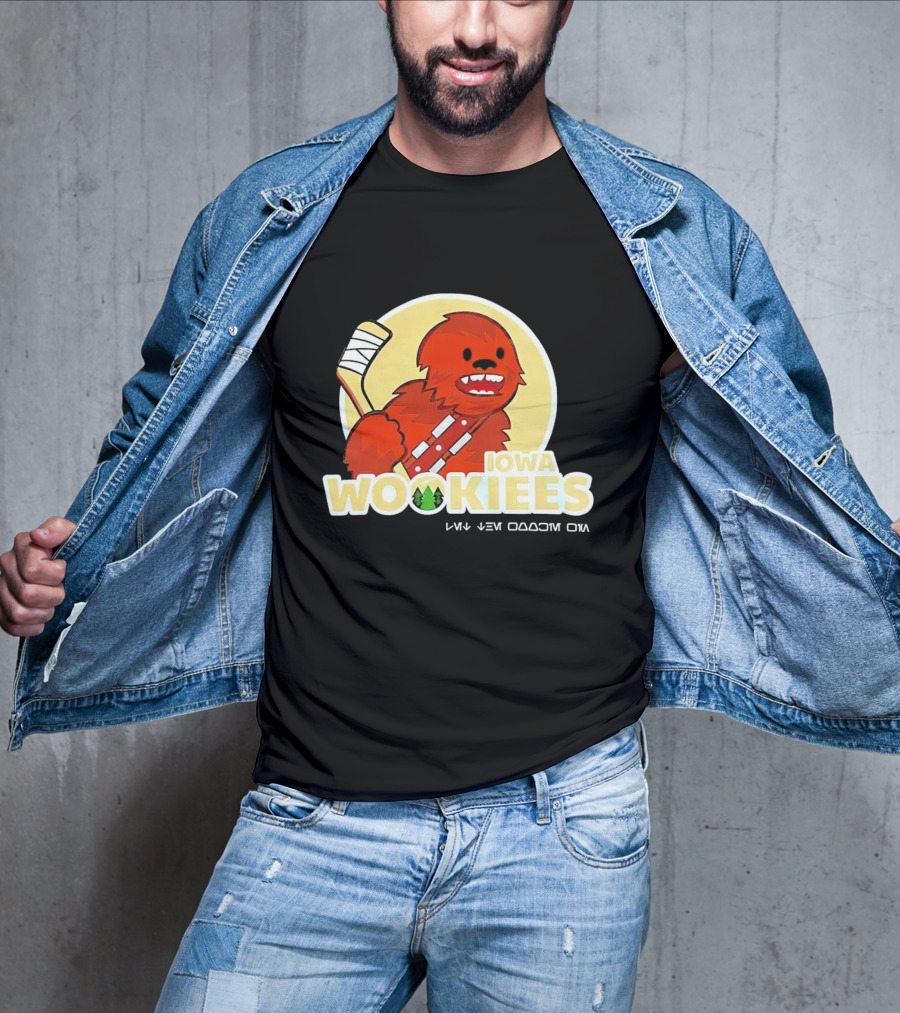 Iowa Wookiees Hockey Team Chewbacca Inspired Sports T-Shirt
