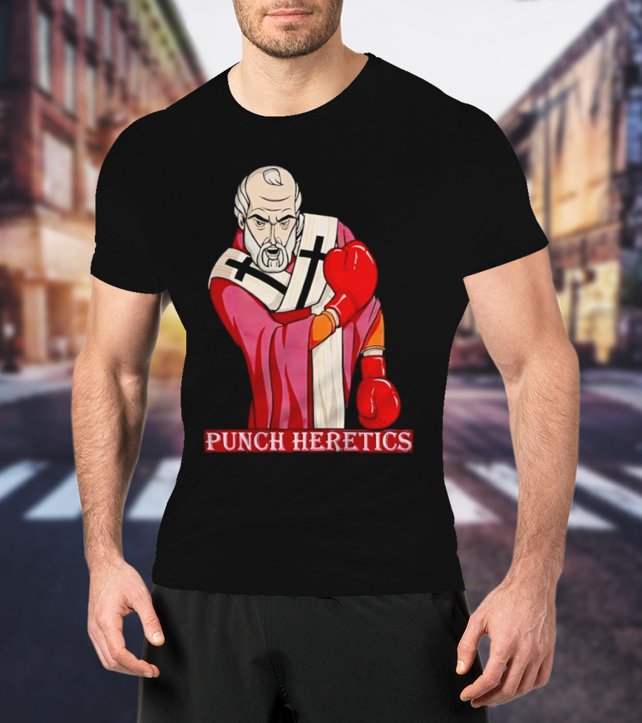 Punch Heretics Boxing Bishop Iconic T-Shirt
