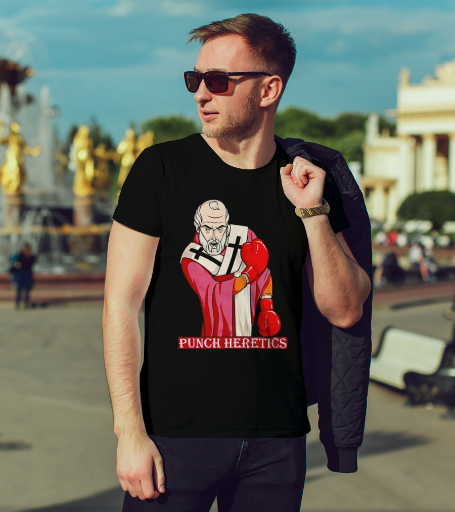 Punch Heretics Boxing Bishop Iconic T-Shirt