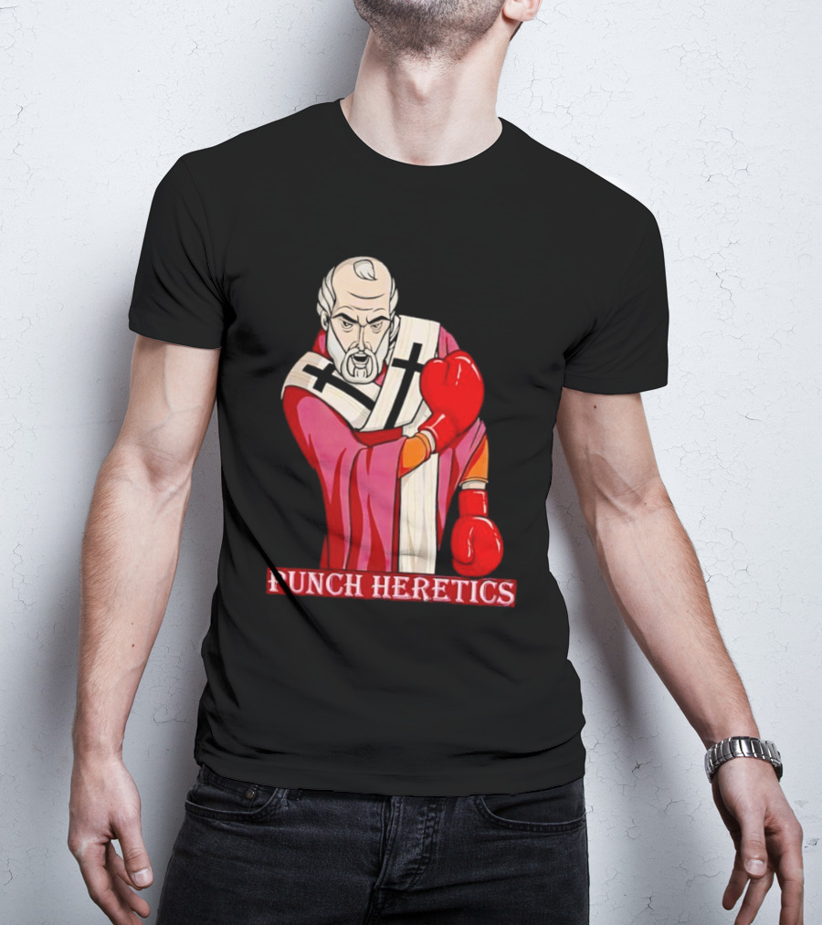 Punch Heretics Boxing Bishop Iconic T-Shirt