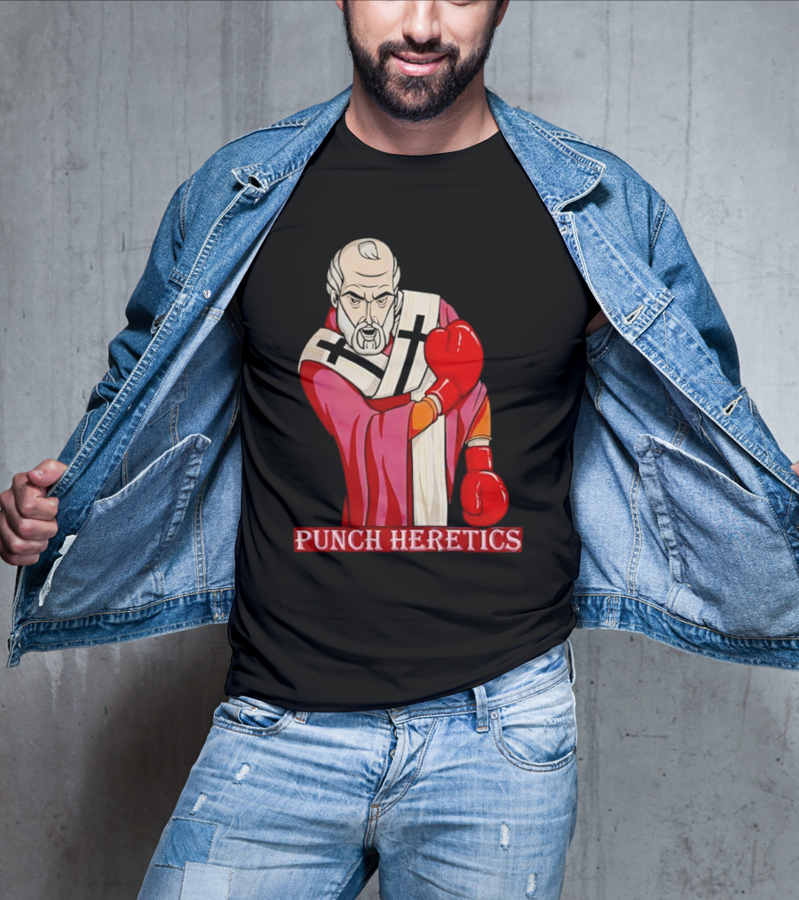 Punch Heretics Boxing Bishop Iconic T-Shirt