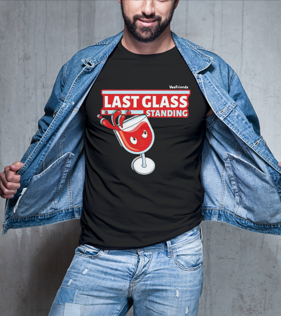 VeeFriends Last Glass Standing Wine Glass Character T-Shirt
