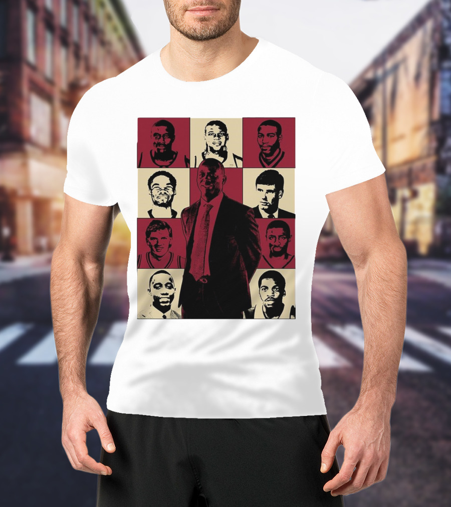 Boston College Basketball The Eras Tour Historic Players Collage T-Shirt