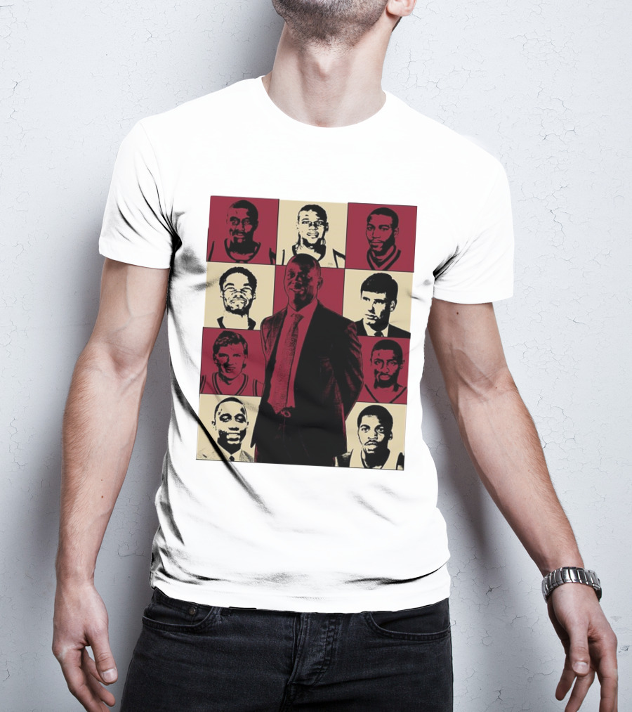 Boston College Basketball The Eras Tour Historic Players Collage T-Shirt