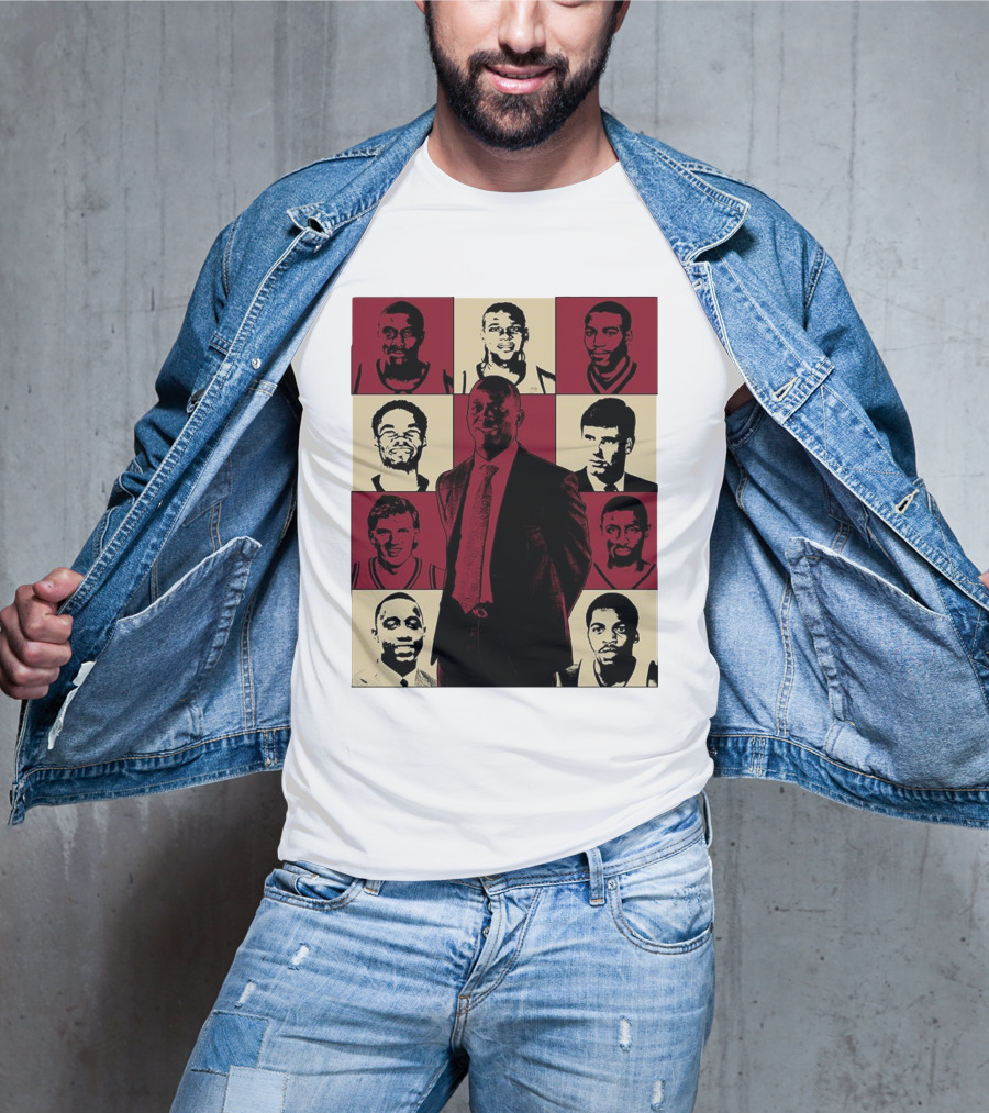 Boston College Basketball The Eras Tour Historic Players Collage T-Shirt