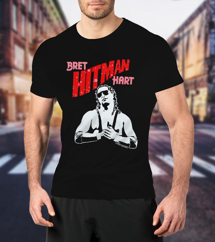 Bret Hitman Hart Wrestling Iconic T-Shirt