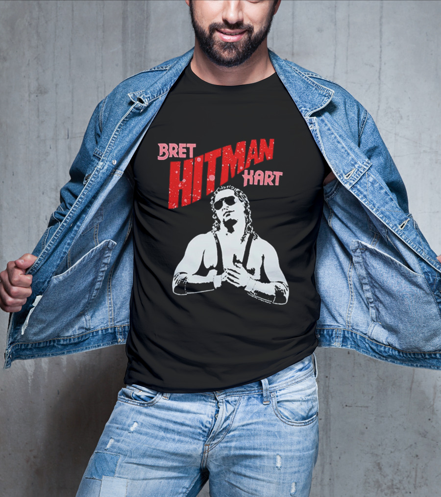 Bret Hitman Hart Wrestling Iconic T-Shirt