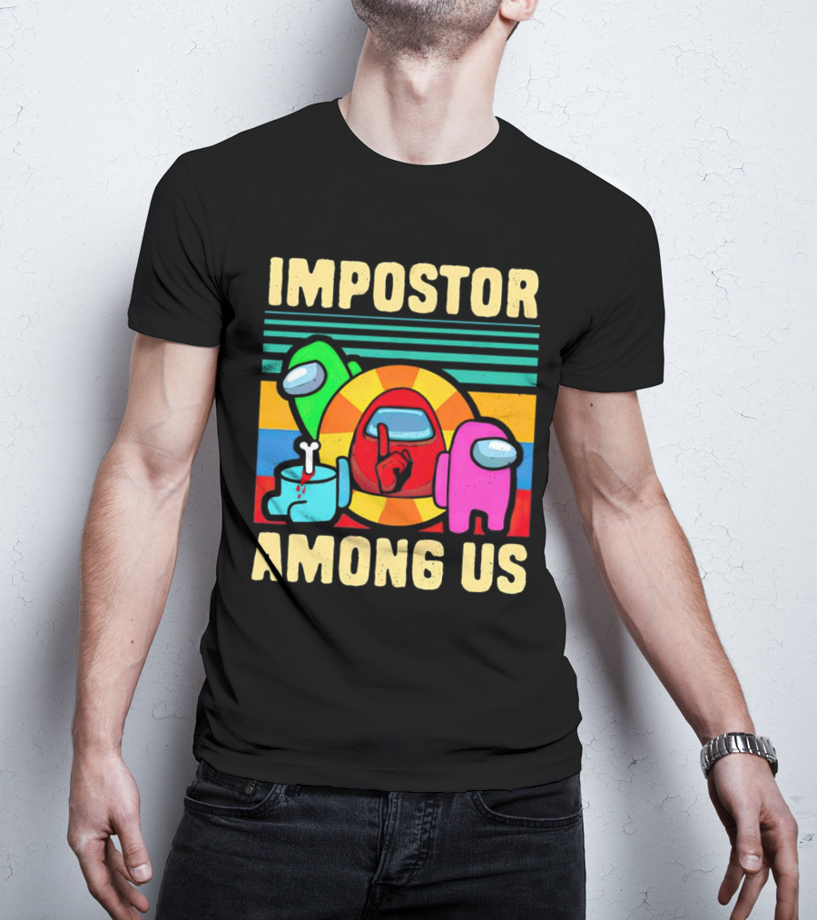 IMPOSTOR AMONG US Retro Crewmate T-Shirt