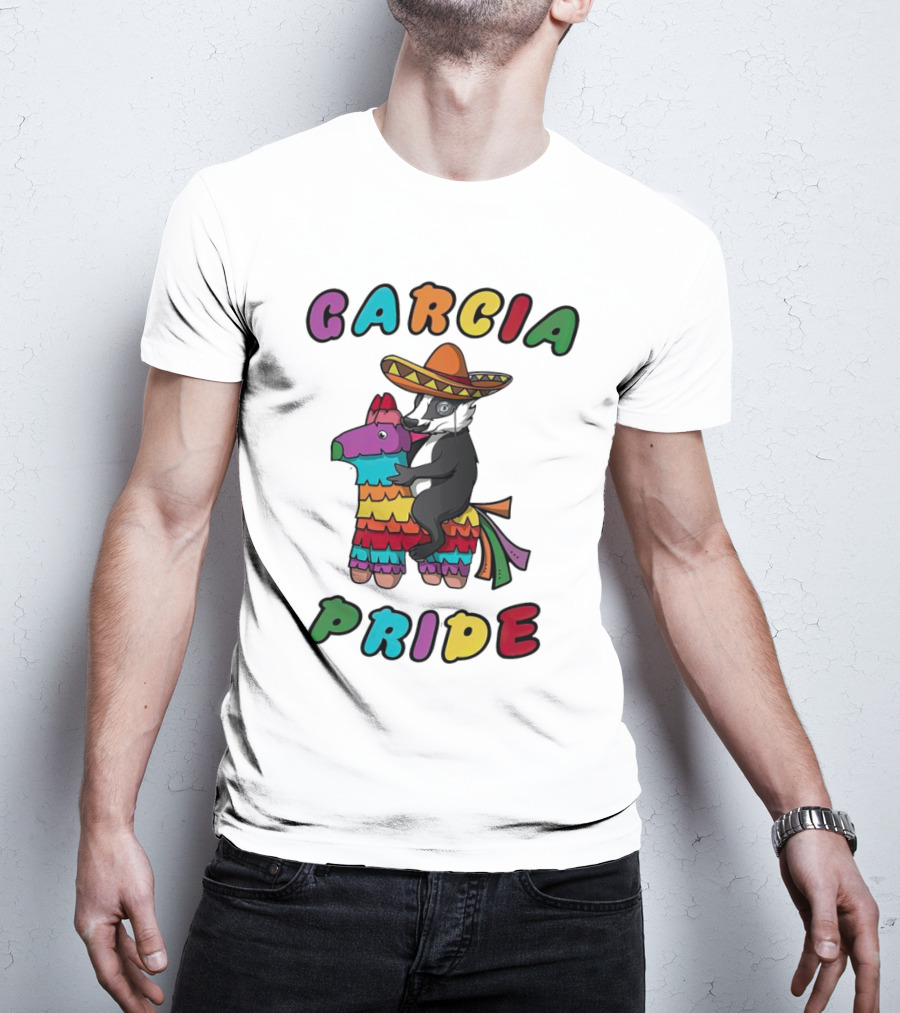 Garcia Pride Piñata Sombrero Rainbow Colors T-Shirt