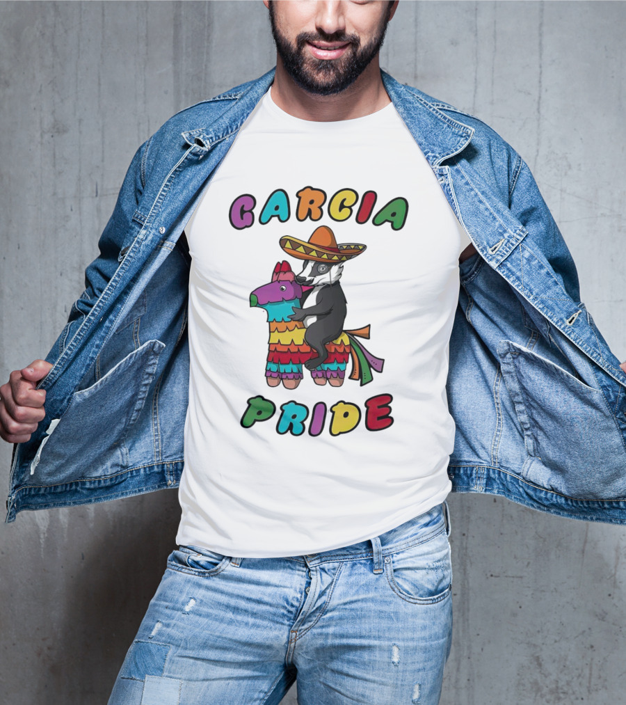 Garcia Pride Piñata Sombrero Rainbow Colors T-Shirt