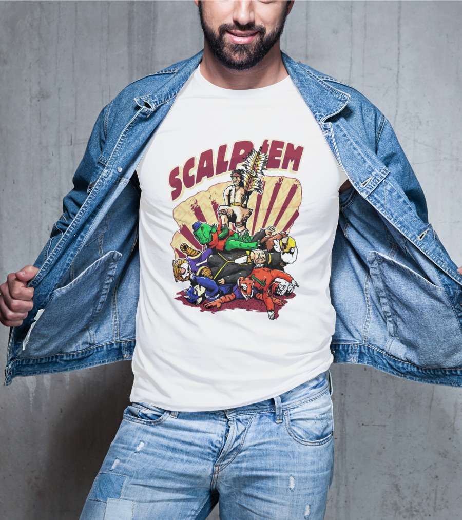 Scalp Em Florida State Seminoles Football Victory Over Rivals T-Shirt