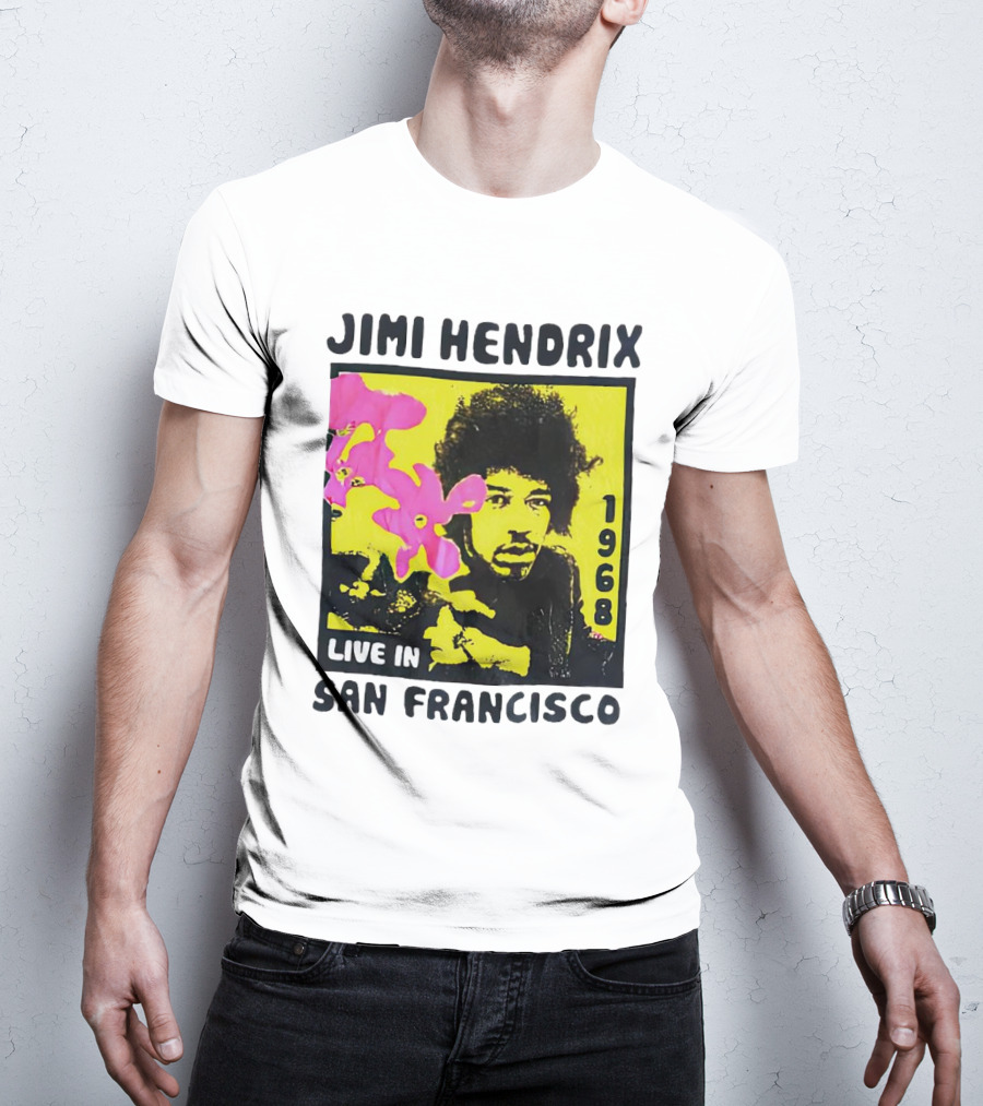 Jimi Hendrix Live In San Francisco 1968 T-Shirt
