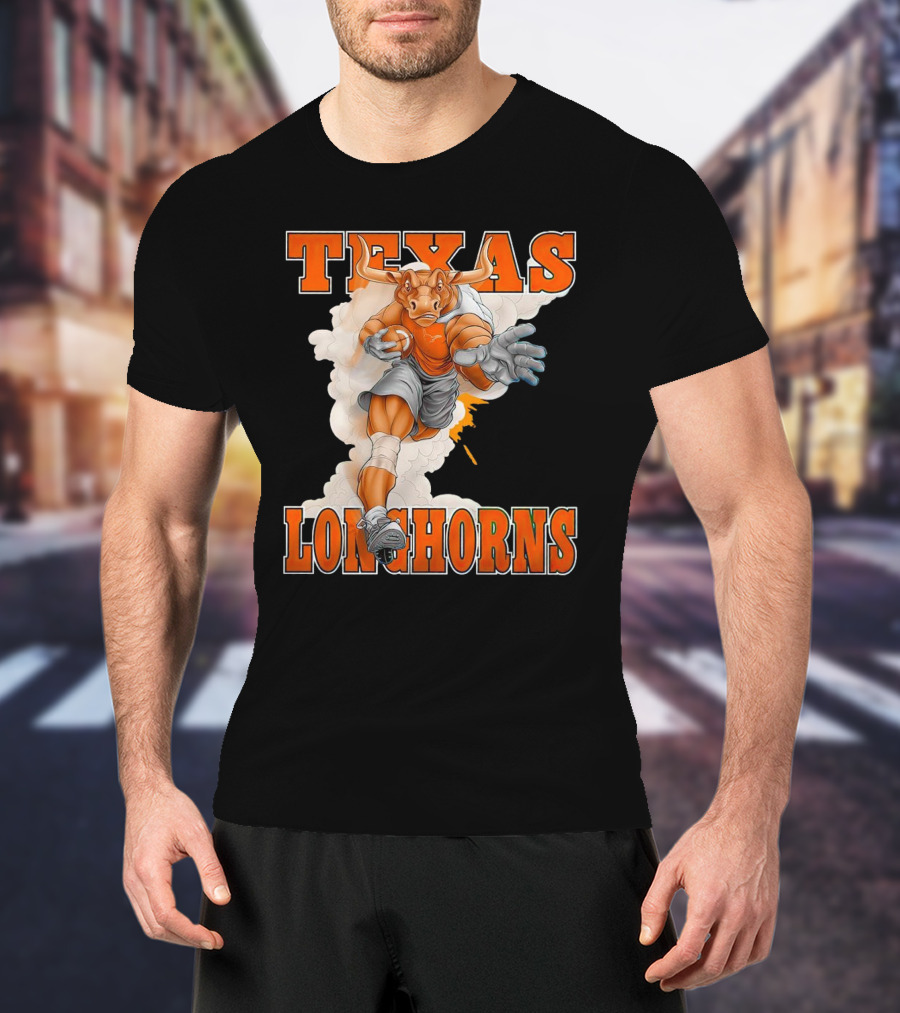 Texas Longhorns Mascot Charging Forward T-Shirt
