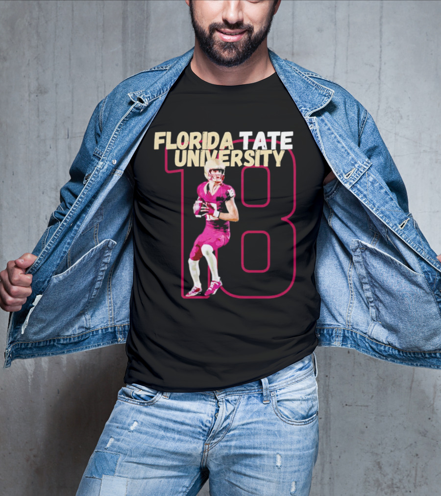Florida Tate University Football 18 Hopkins Player Action T-Shirt