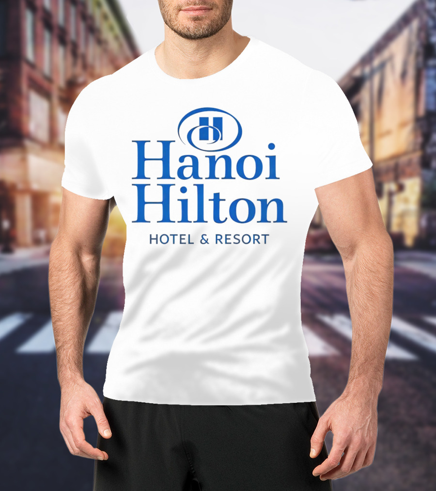 Hanoi Hilton Hotel And Resort Logo Emblem T-Shirt