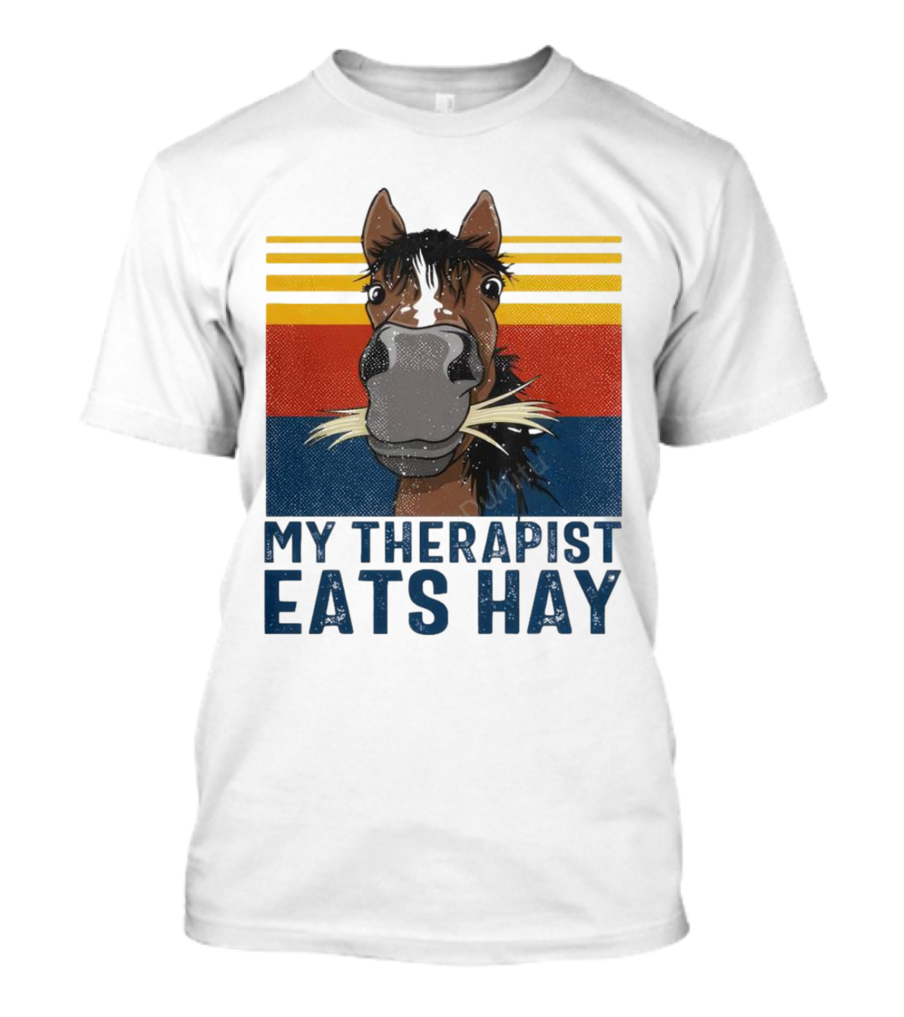 My Therapist Eats Hay Horse Vintage T-Shirt