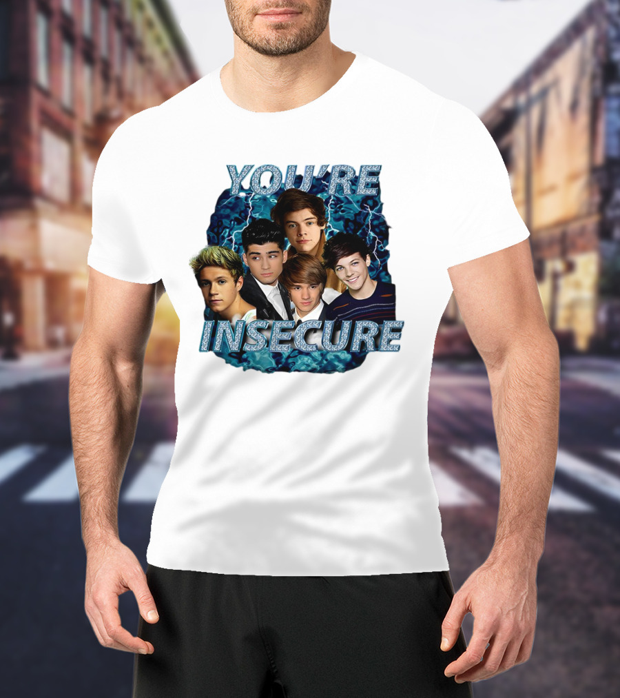 One Direction You're Insecure Lightning Band Members Collage T-Shirt