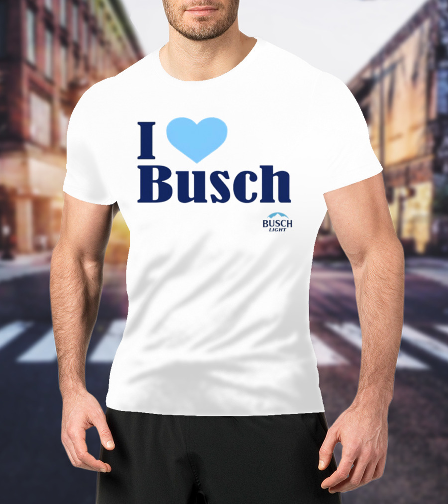I Love Busch Light Busch Heart T-Shirt