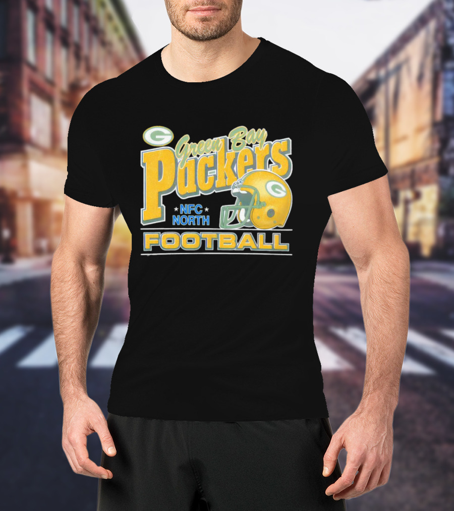 Green Bay Packers NFC North Football Helmet T-Shirt