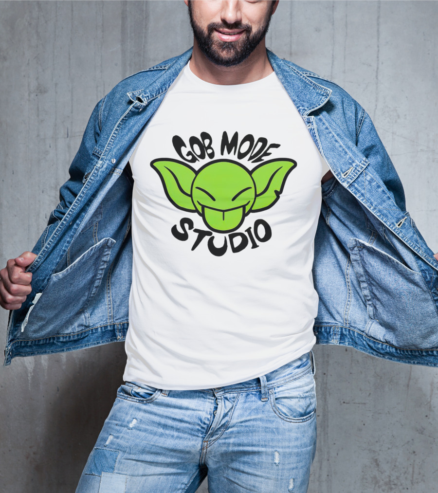 Gob Mode Studio Green Goblin Cartoon Face T-Shirt