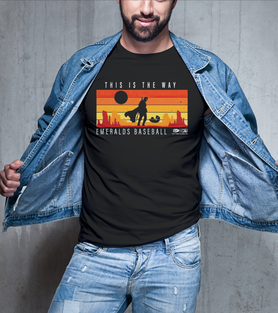 This Is The Way Eugene Emeralds Baseball Star Wars Mandalorian Sunset Scene T-Shirt
