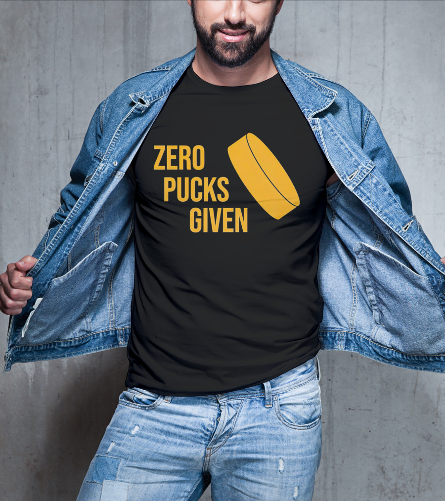 Zero Pucks Given Hockey Puck T-Shirt